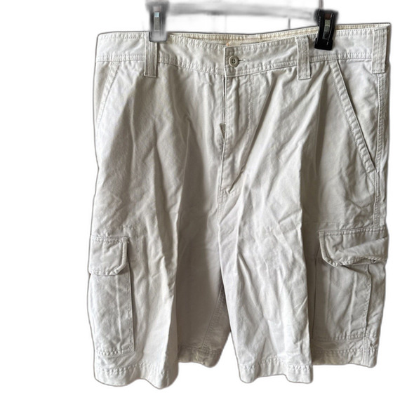 Urban Pipeline Cargo Khaki Chino Shorts Brown Flat Casual Mens Size 36 - Picture 8 of 8